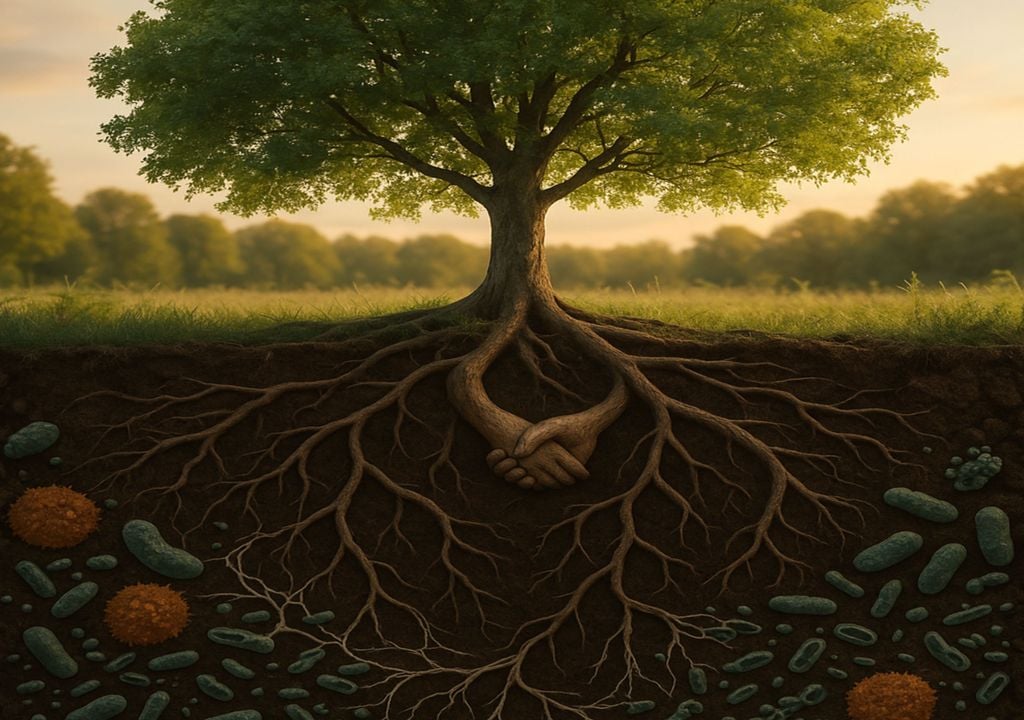 Árbol y microbios. Árbol y microbios.