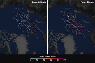 Los ciclones árticos se intensificarán a medida que el clima se calienta