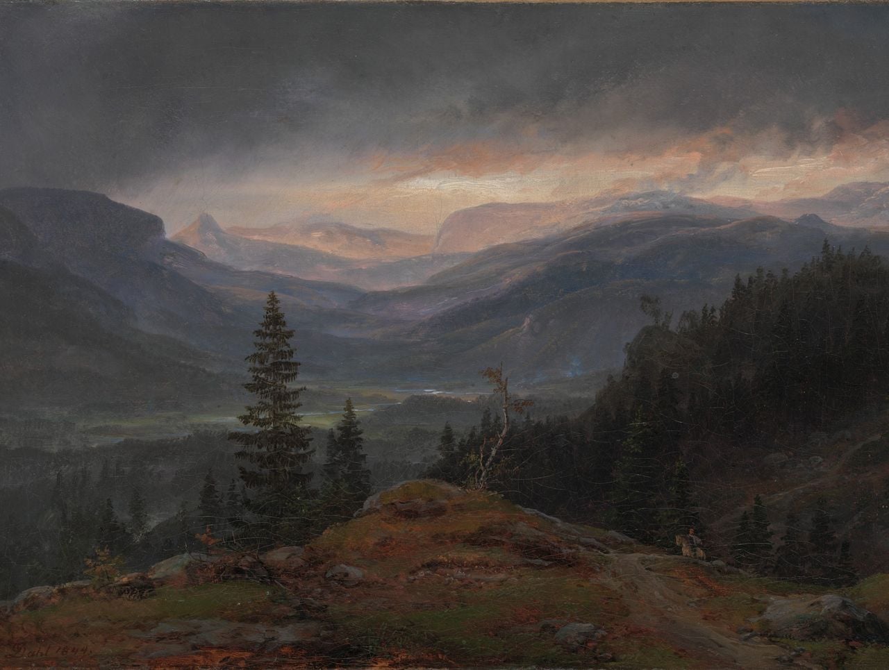 Vista sobre Hallingdall (1844). Cuadro de Johan Christian Claussen Dahl. © The Met, New York