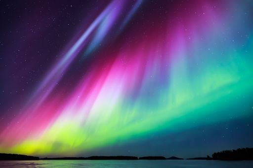 The colours of the polar aurora