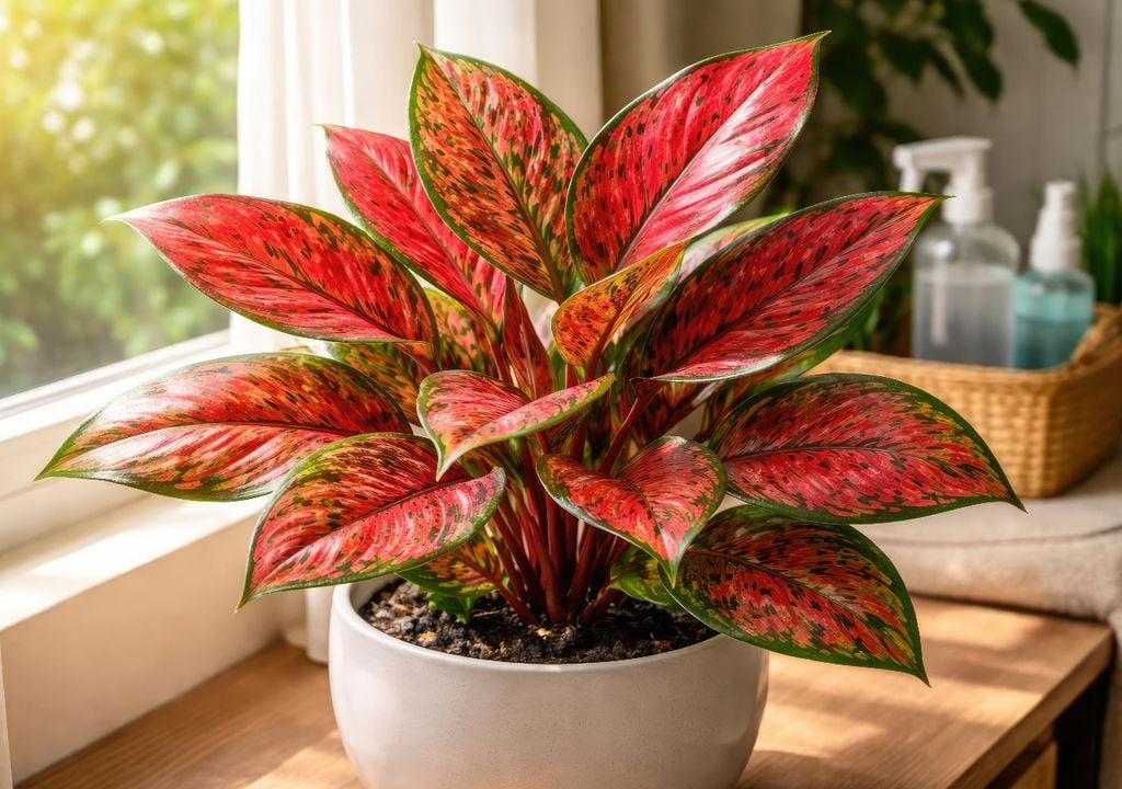 plantas Sus hojas con tonos rojizos aportan calidez sin necesidad de sumar más elementos.