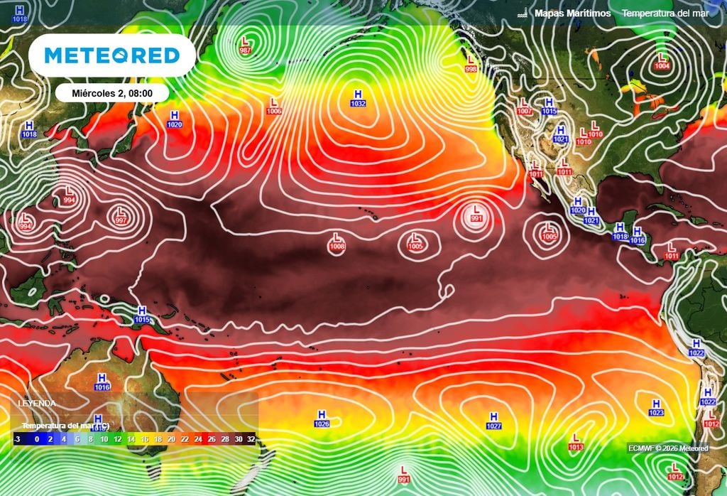 Le previsioni del Met Office indicano che si sta sviluppando un fenomeno El Niño che potrebbe diventare il più intenso mai registrato, con temperature superficiali del mare nel Pacifico che aumenteranno di oltre 3°C rispetto alla norma.