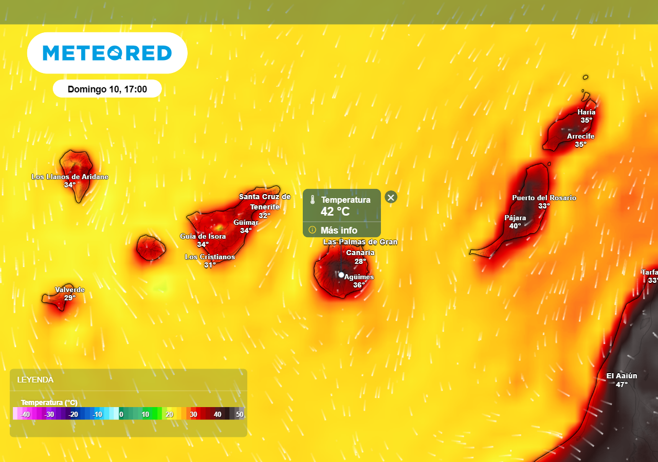 Los mapas de Meteored confirman la inminente llegada del calor extremo ...