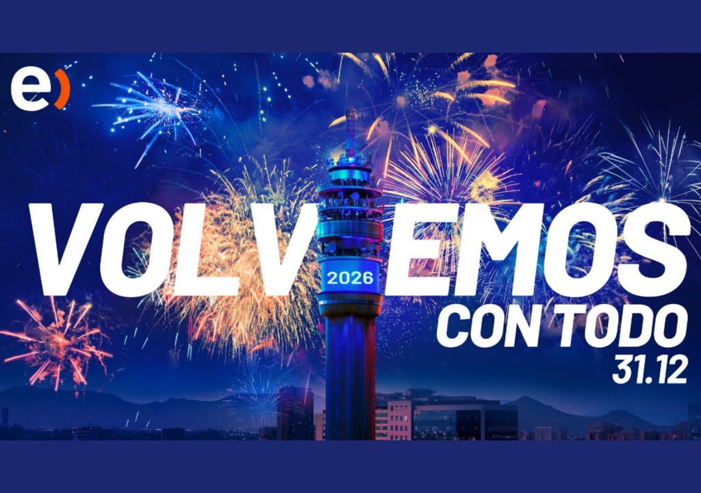 Fiesta de Año Nuevo en la Torre Entel.