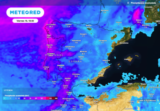 Los meteorólogos ponen el foco en la ciclogénesis del jueves: viento de 100 km/h y lluvias en estas zonas de España
