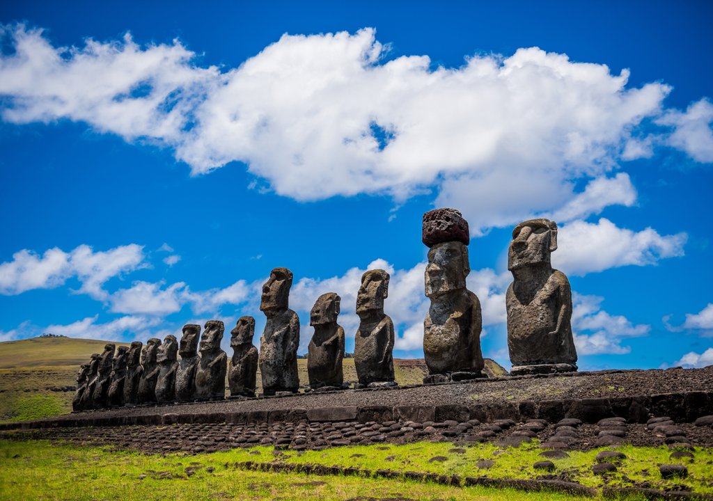 Olas podrían alcanzar los moai de Ahu Tongariki en 2080 debido al aumento del nivel del mar, según estudio de la Universidad de Hawái.