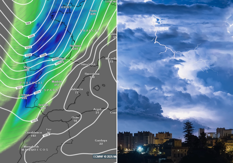 Los modelos europeo y GFS ya ponen fecha al próximo frente con lluvias que afectarán a casi toda España