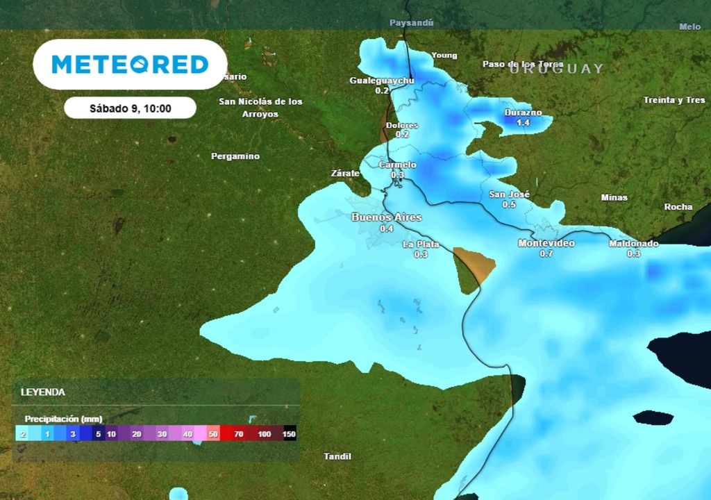 La última tanda de lluvia llegaría el sábado