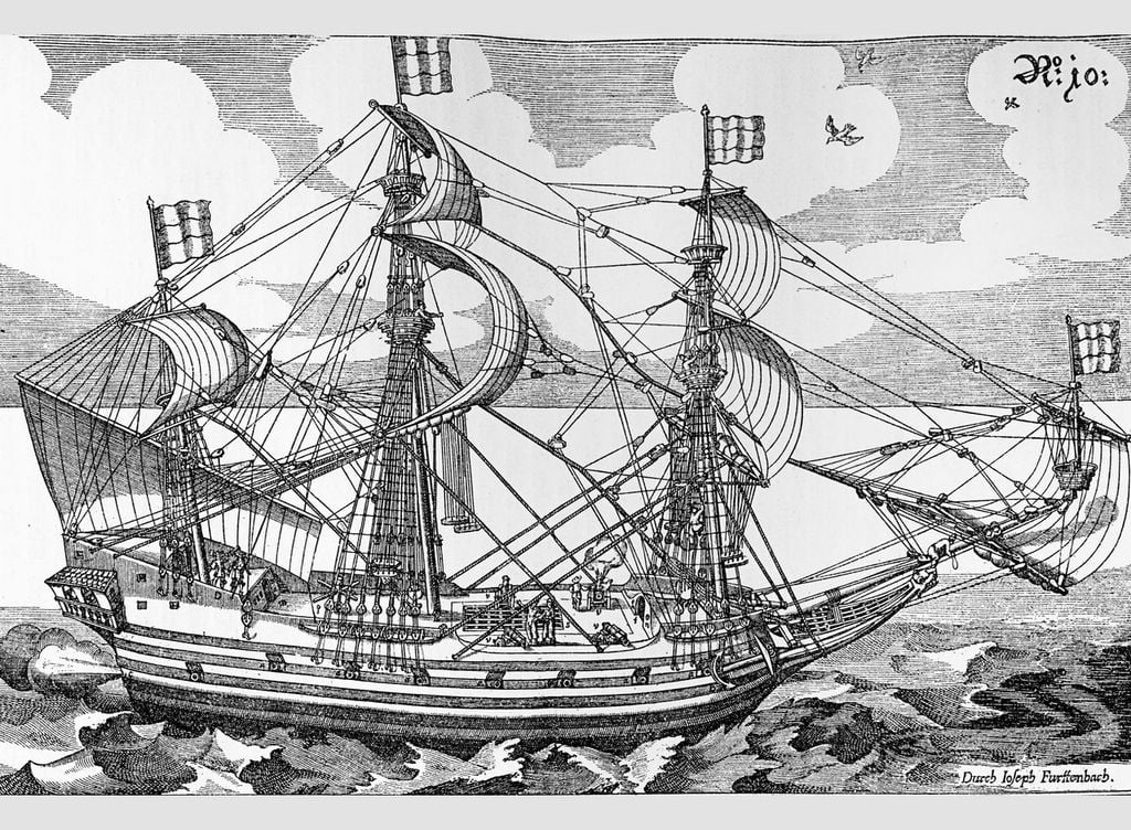 Grabado de barco a vela Grabado de barco a vela