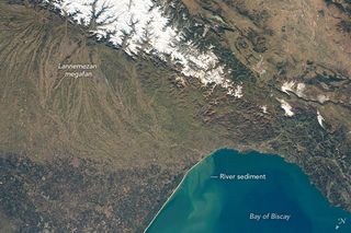 Los Pirineos desde la ISS