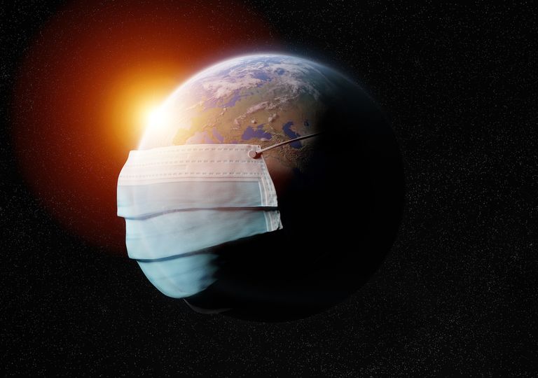 Planeta Tierra con pandemia Planeta Tierra con pandemia