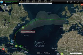 Los restos del ciclón tropical Bertha cerca de Europa