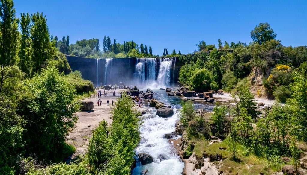 Las cascadas de los Saltos del Laja tienen de 20 a 25 metros de altura.