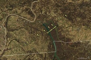 Los satélites detectan las huellas de los tornados en el medio oeste