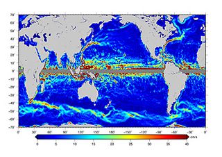 Los satélites y las corrientes oceánicas