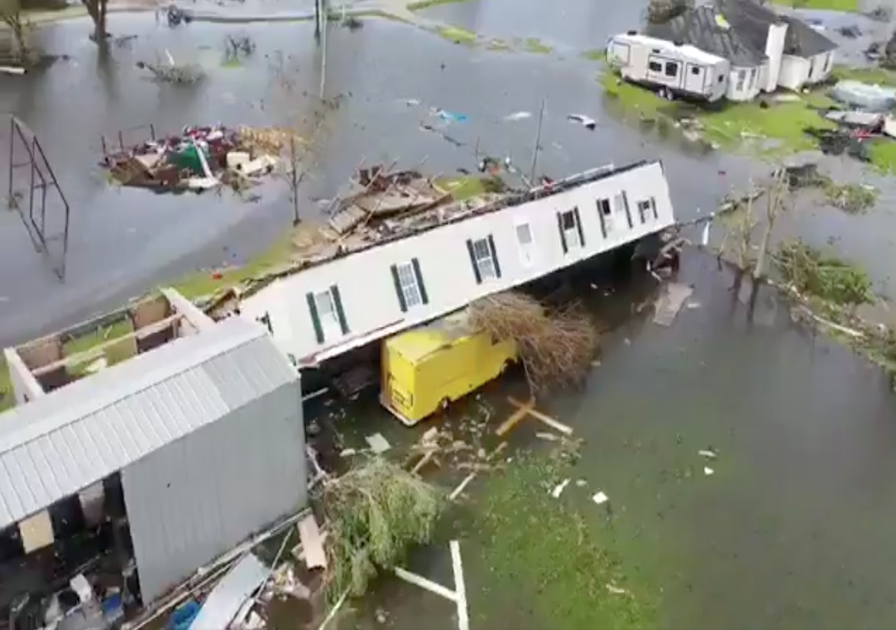 Louisiana video footage reveals Hurricane Laura's damage