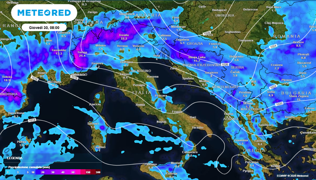 Piogge e temporali torneranno dalla prossima settimana, ad iniziare dal Nord Italia.