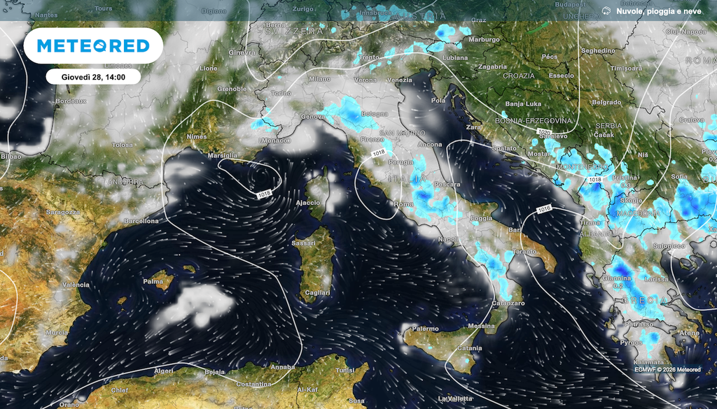Giovedì 28 maggio temporali su Alpi, Prealpi e Appennino, in sconfinamento anche ad alcune zone di pianura.