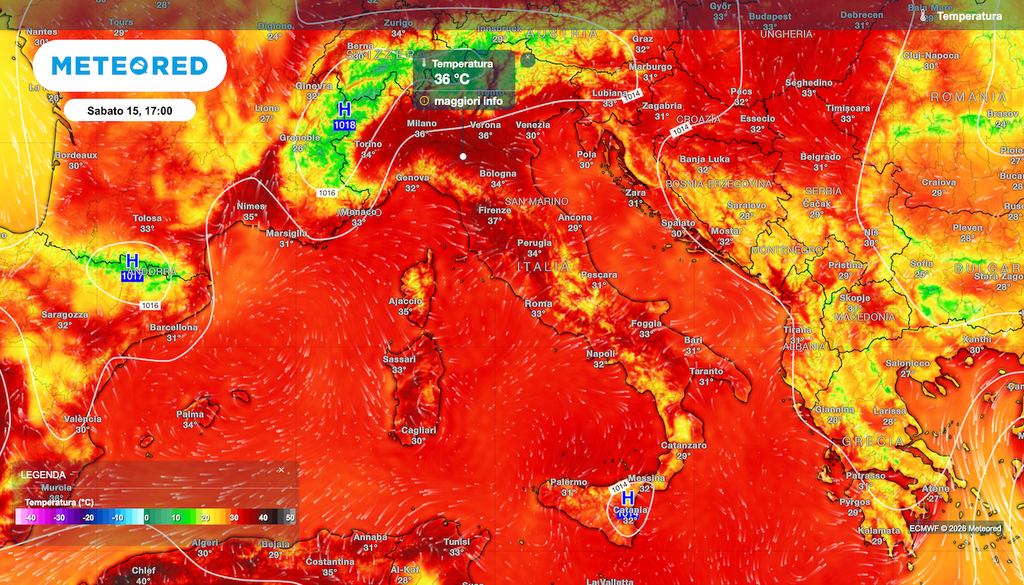 Caldo a oltranza per tutta la settimana di ferragosto