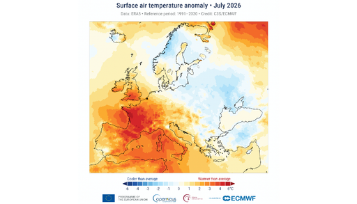 Luglio 2026 &egrave; stato in assoluto il pi&ugrave; caldo mai registrato in Europa, ed il secondo pi&ugrave; caldo nel mondo