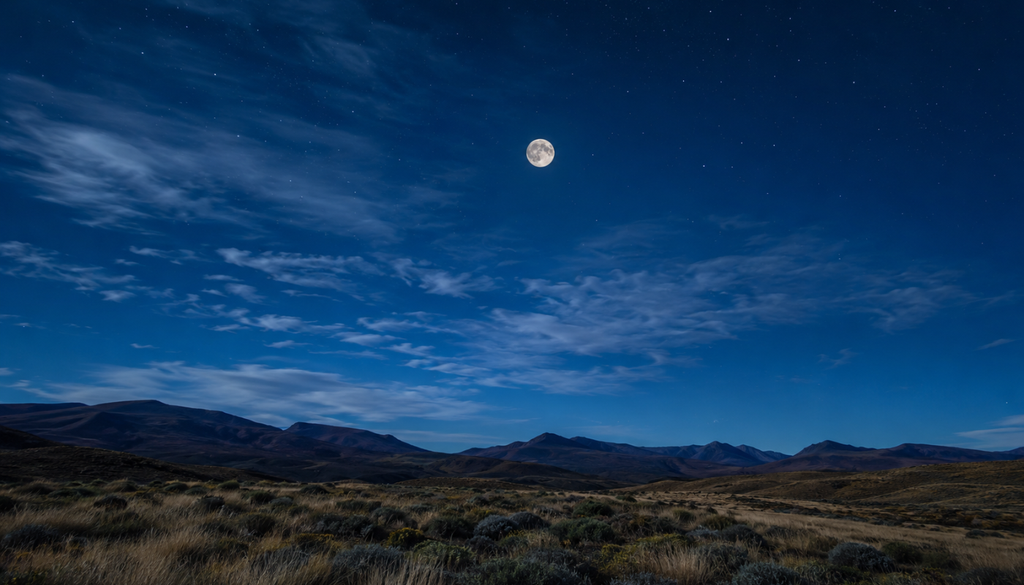 La Luna Azul de mayo de 2026 también será una microluna: se verá llena, pero estará más lejos de la Tierra, por lo que será ligeramente más pequeña y menos brillante que una Luna llena promedio. Imagen de referencia.