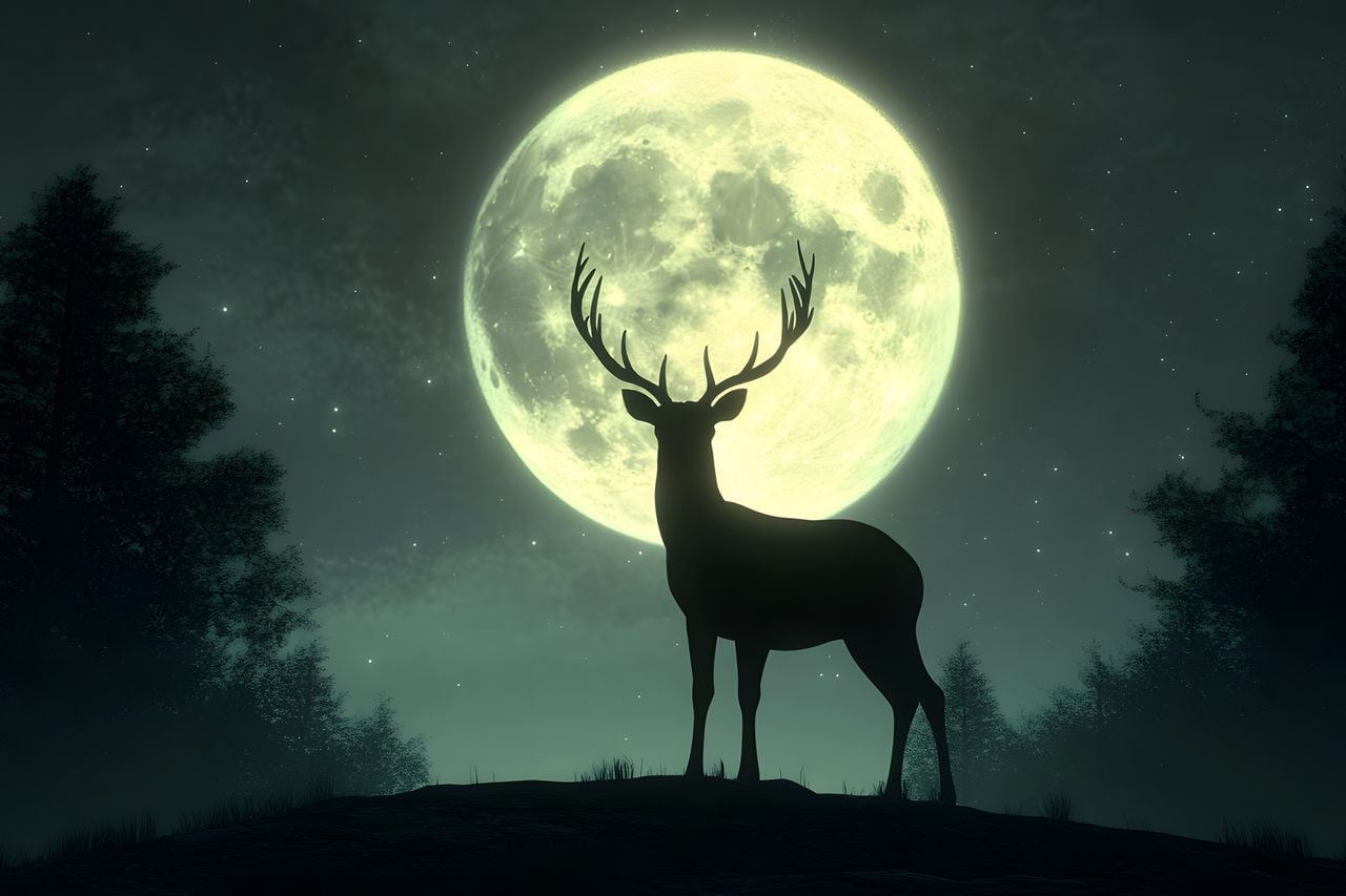 La Luna llena de julio recibe su nombre gracias a los ciervos que renuevan astas en este mes.