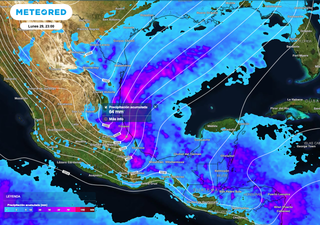 Lunes 29 de diciembre: masa de aire &aacute;rtico y frente fr&iacute;o 25, origina aguaceros y tiempo invernal en gran parte de M&eacute;xico