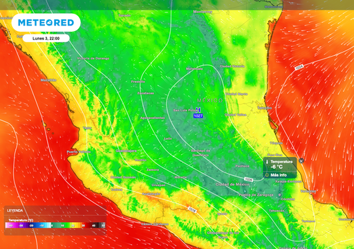 Lunes 3 de noviembre: contraste térmico, viento de hasta 100 km/h y aguaceros de 60 a 80 mm en diversas partes de México