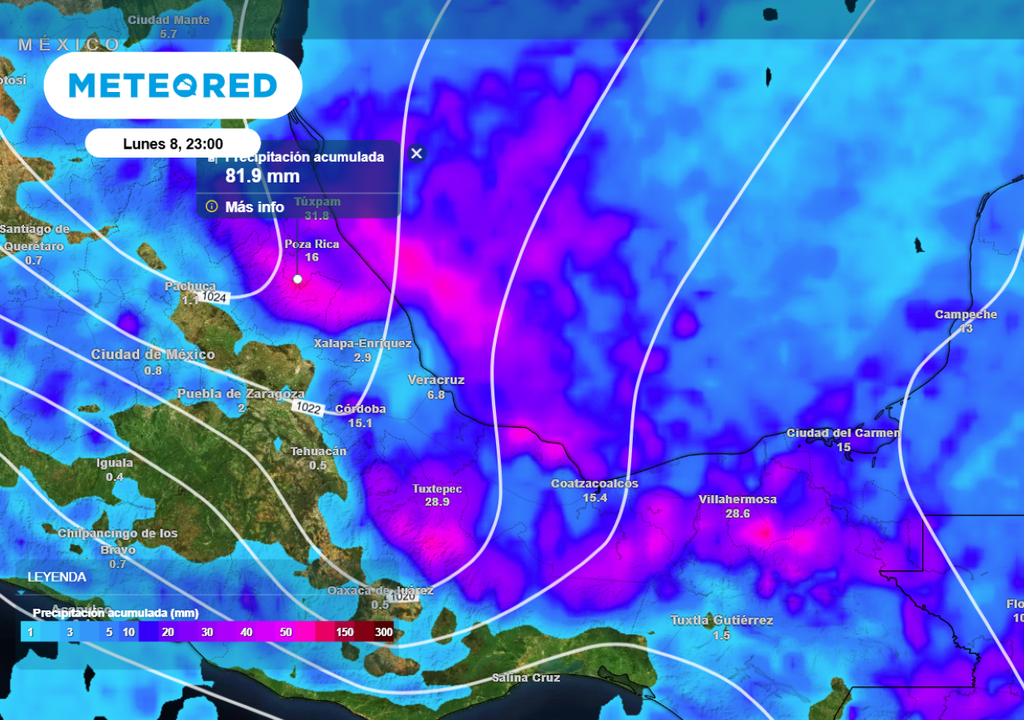 Lluvia acumulada Lluvia acumulada