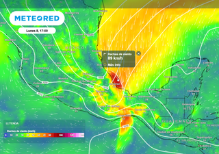 Lunes 8 de diciembre, se prevé evento de "Norte" con rachas de hasta 100 km/h en Veracruz, Tabasco y Tamaulipas