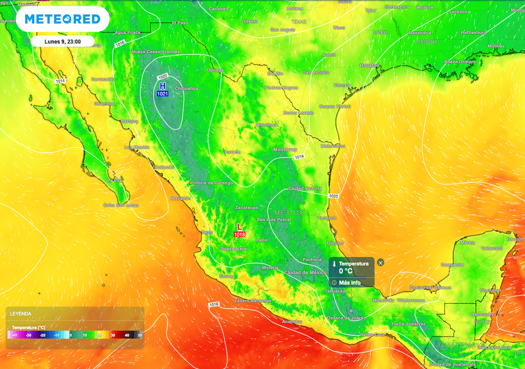 Se mantiene un ambiente frío y gélido, con temperaturas bajo cero sobre regiones montañosas del Sur, Centro y Norte.
