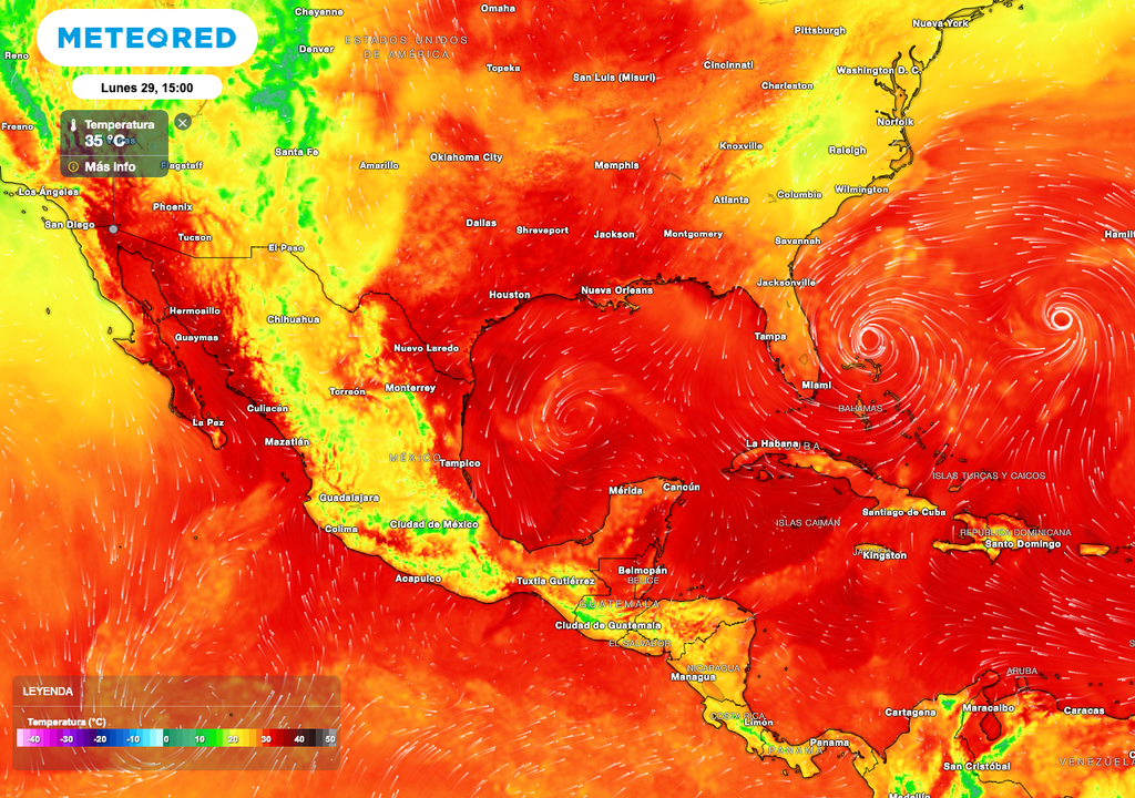 Temperaturas máximas