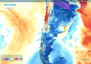 Lunes de extremos en Chile: mañana con heladas en el centro y sur; las máximas subirán de 30 ºC en el norte