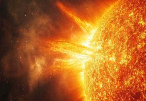 Macchia solare gigante in crescita rapida: gi&agrave; met&agrave; delle dimensioni del famoso evento di Carrington