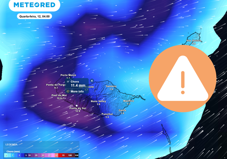 Madeira sob aviso amarelo e laranja devido à depressão Claudia: espera-se chuva forte, vento e agitação marítima