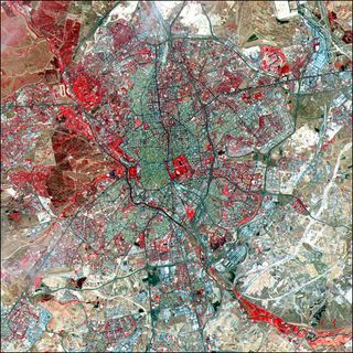 Madrid desde el espacio por el ASTER