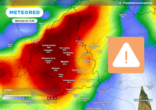 Madrid est&aacute; en "riesgo importante": las tormentas m&aacute;s fuertes se prev&eacute;n ma&ntilde;ana entre las 12 y 22 horas