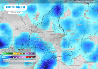 Madrid recibirá las lluvias fuertes de la DANA a partir de este momento, y serán tormentosas 