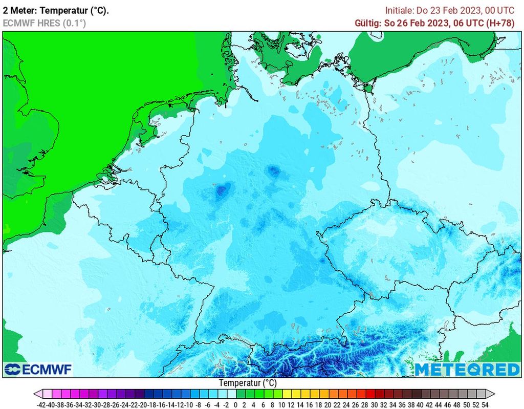 kalt, nacht, viel frost