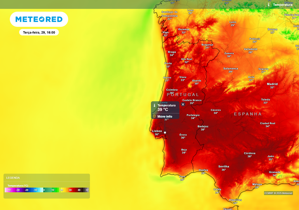 temperatura do ar à superfície temperatura do ar à superfície