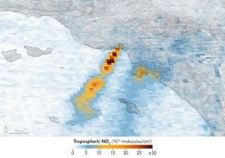 Cielos insalubres y la mala calidad del aire generados por los incendios de Los Ángeles