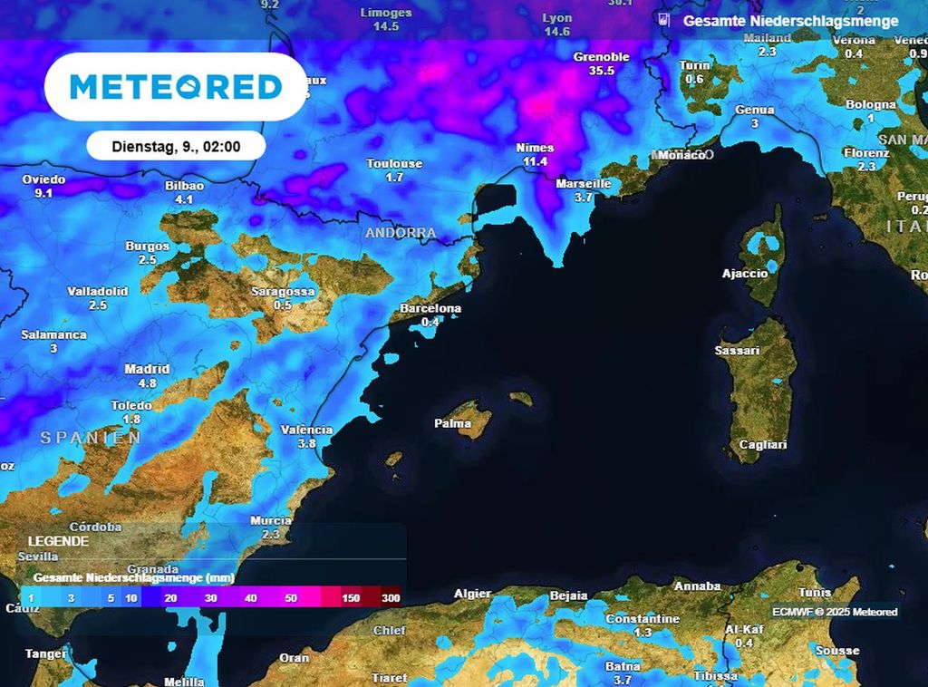 regen, dürre, balearen