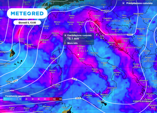 Maltempo a oltranza questa settimana sull'Italia: domani, lunedì 2 febbraio, il primo importante peggioramento