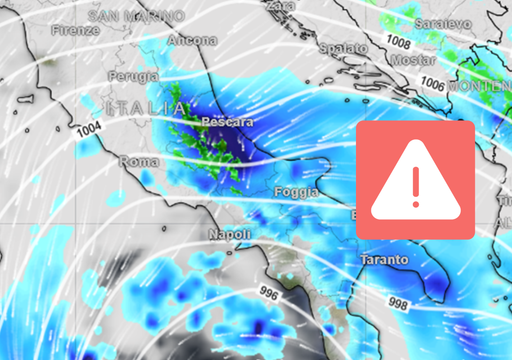 Maltempo in intensificazione, torna la neve a bassa quota: scatta l&rsquo;allerta rossa in Abruzzo