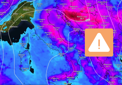 Maltempo, la Protezione Civile mette in allerta 9 regioni venerd&igrave; 27: temporali, neve, grandinate e venti di burrasca