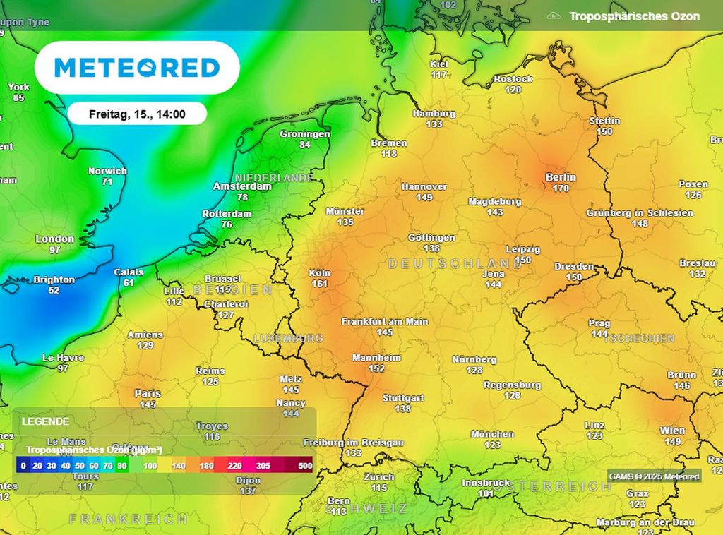 ozon, belastung, deutschland