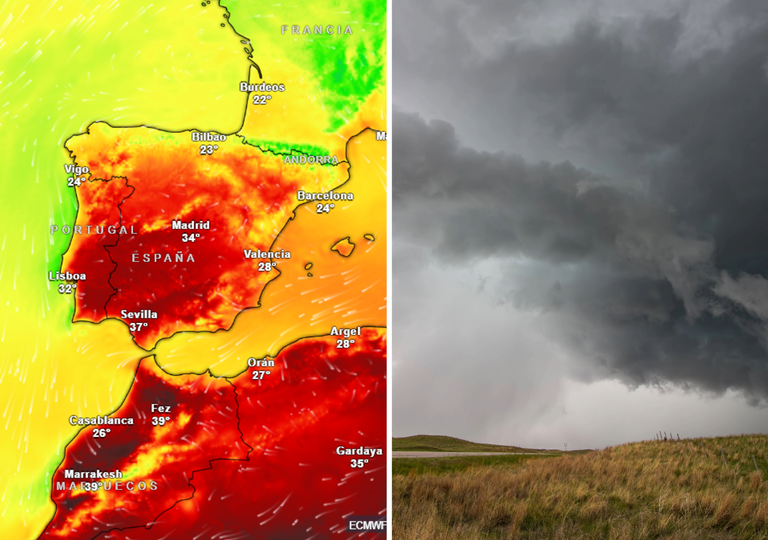 Mañana, 16 de septiembre, habrá lluvias y un bajón de temperaturas en 7 provincias; otras se acercarán a los 40 ºC