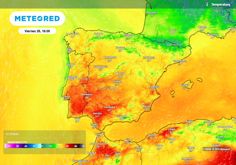 Mañana, 26 de septiembre, las temperaturas subirán de forma brusca en Navarra, Aragón y estas 3 comunidades