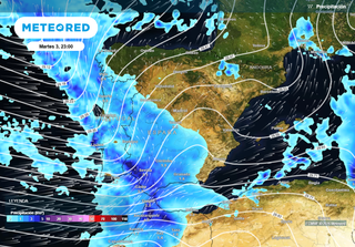 Ma&ntilde;ana, 3 de febrero, un nuevo frente fr&iacute;o dejar&aacute; lluvias de hasta 80 l/m2 y m&aacute;s de 10 cm de nieve en estas provincias