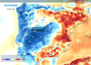 Mañana, 7 de septiembre, habrá un bajón de temperaturas de hasta 10 ºC en estas zonas de España